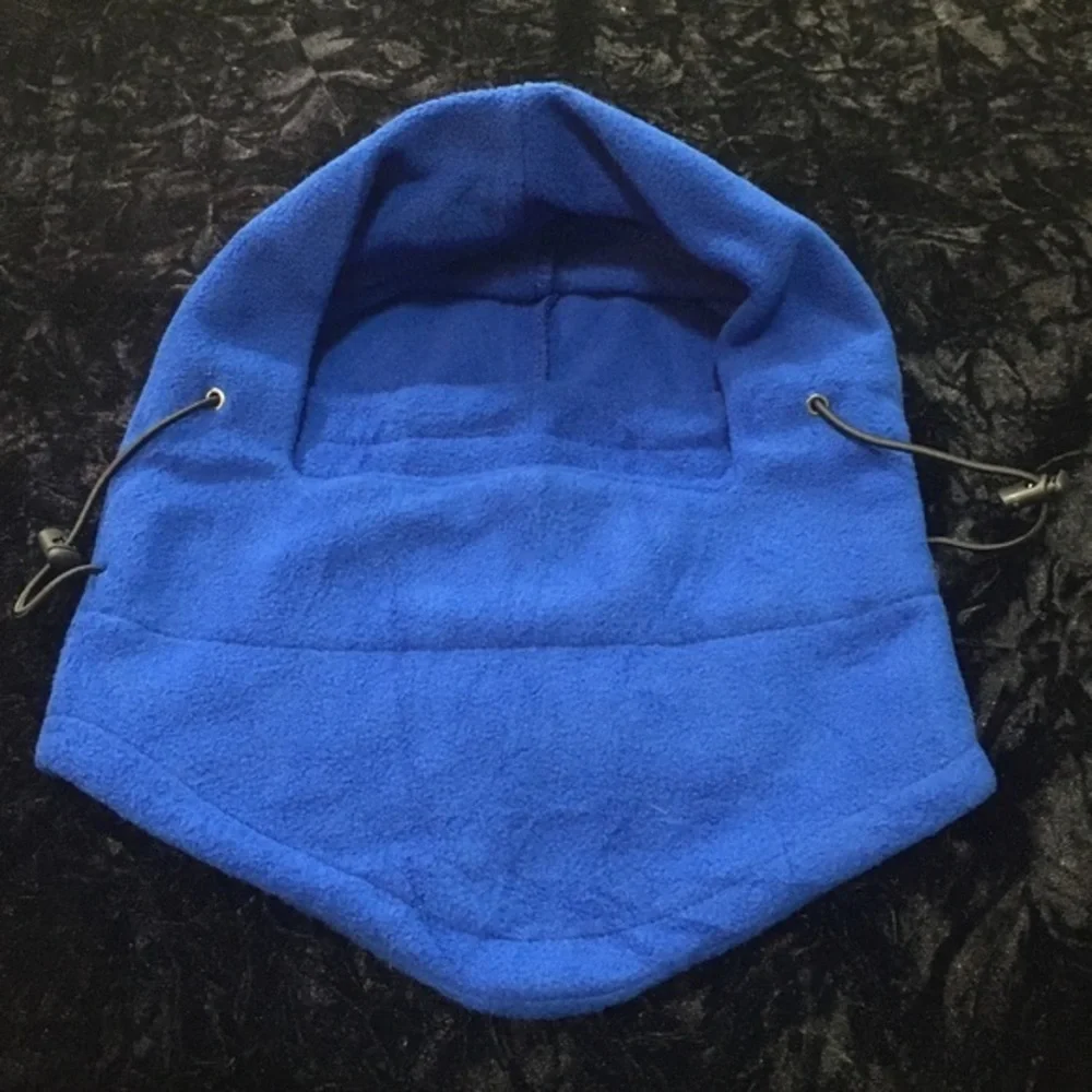 Blue 6 in 1 multi functional cold weather face and head cover. Unisex. Size- OS